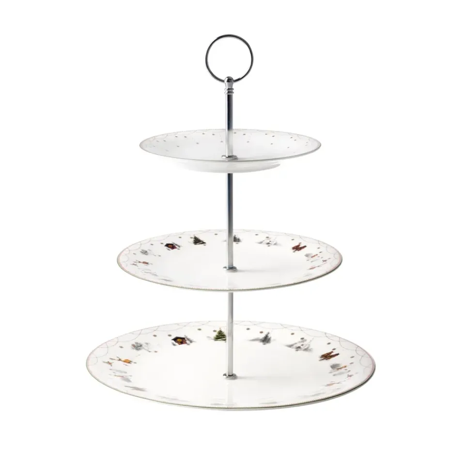 Wik & Walsøe Julemorgen cake stand, white MultiWhite Best