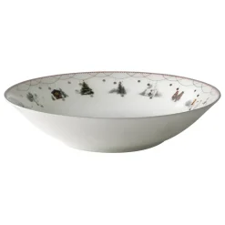 Wik & Walsøe Julemorgen deep plate, 20 cm MultiWhite Sale