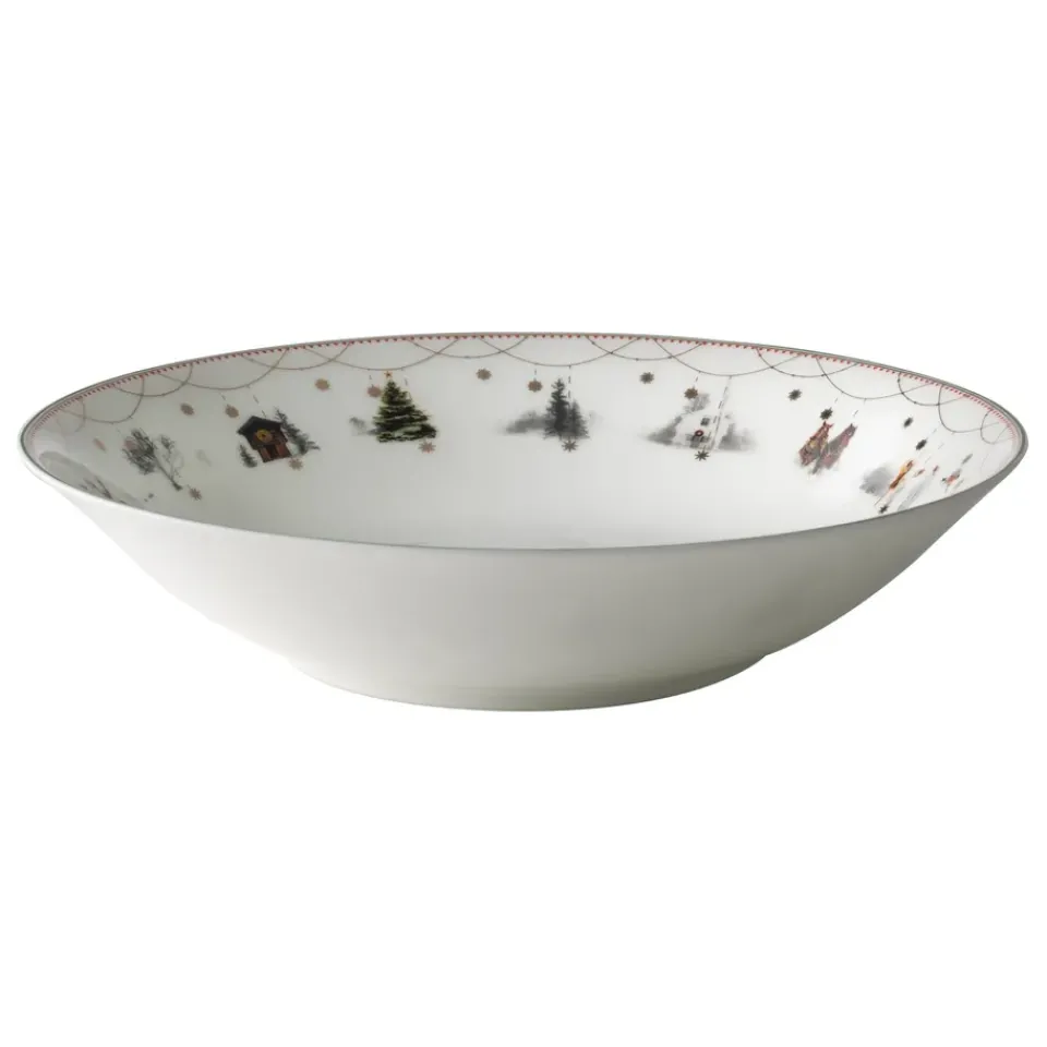 Wik & Walsøe Julemorgen deep plate, 20 cm MultiWhite Sale