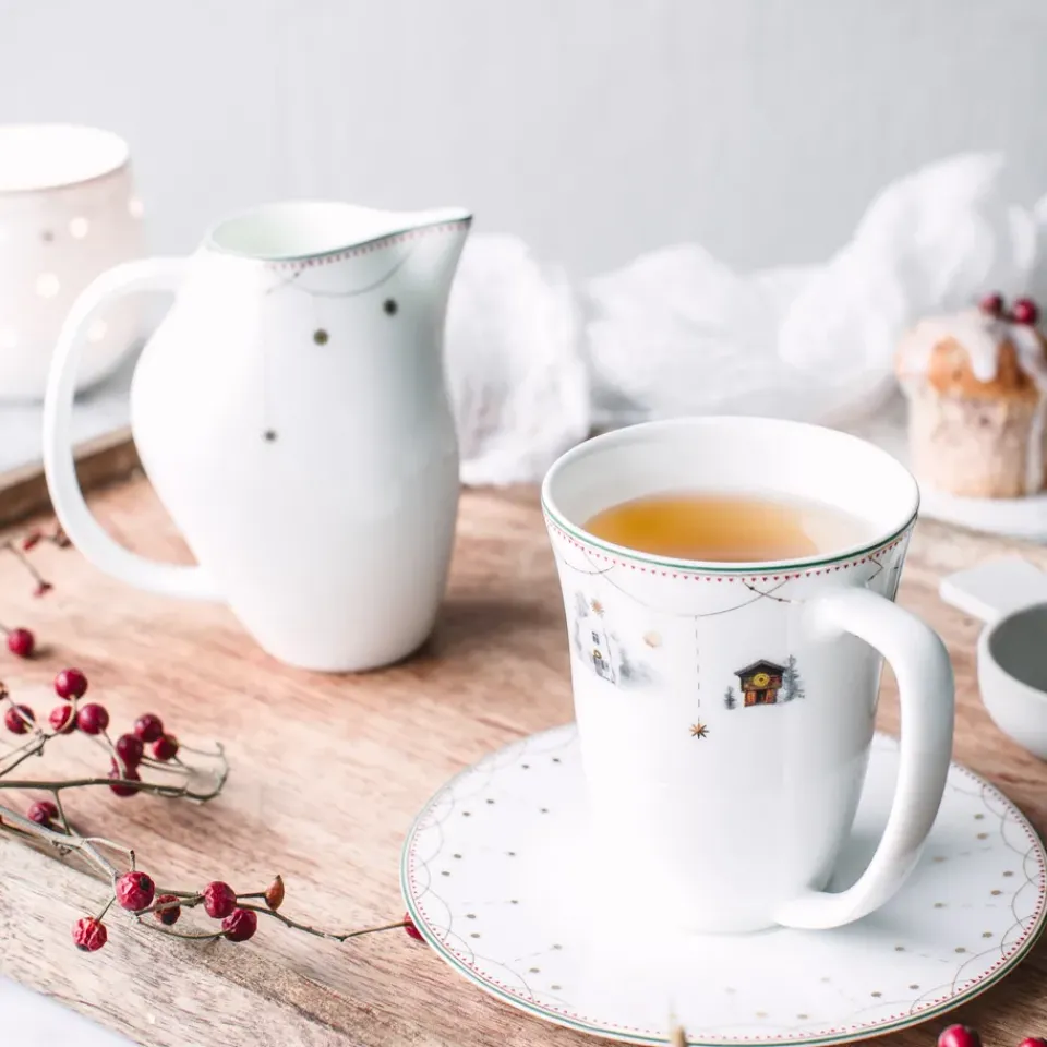 Wik & Walsøe Julemorgen milk and sugar set, 1 set MultiWhite