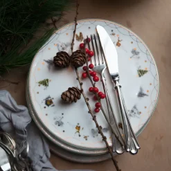 Wik & Walsøe Julemorgen plate, Ø20 cm White Online