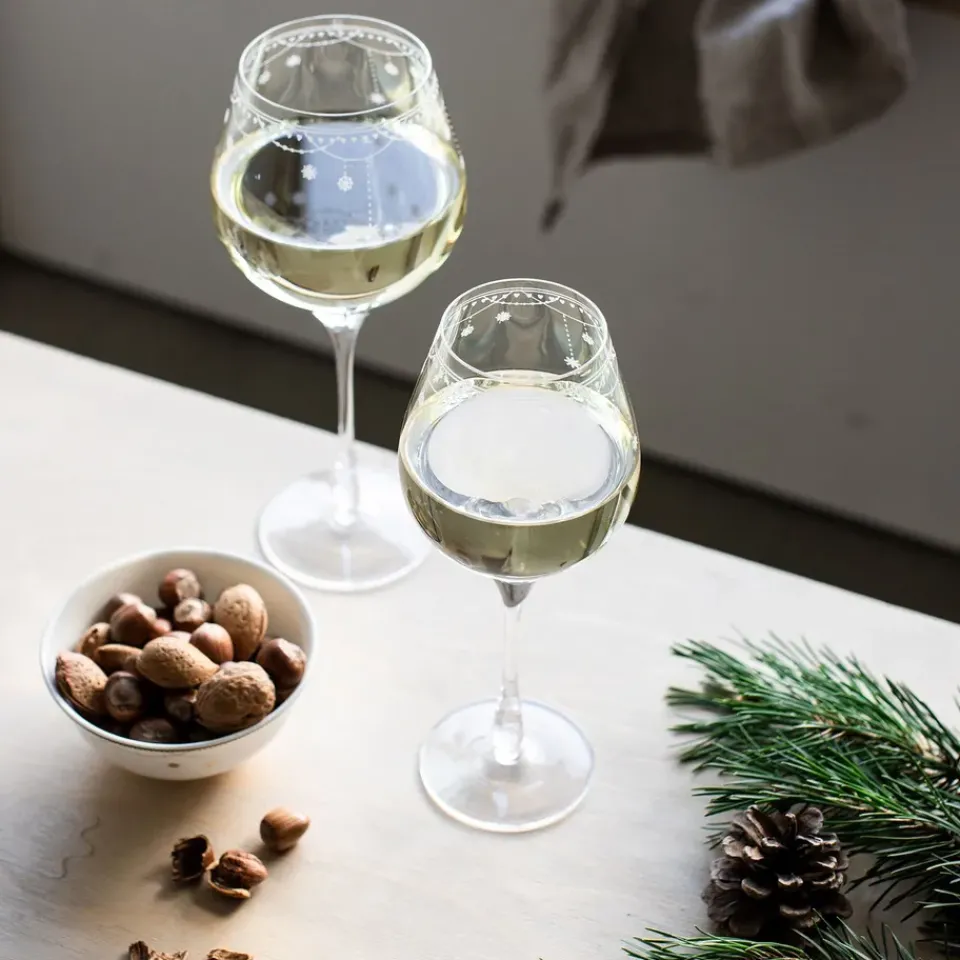 Wik & Walsøe Julemorgen red wine glass, 50 cl Transparent Hot