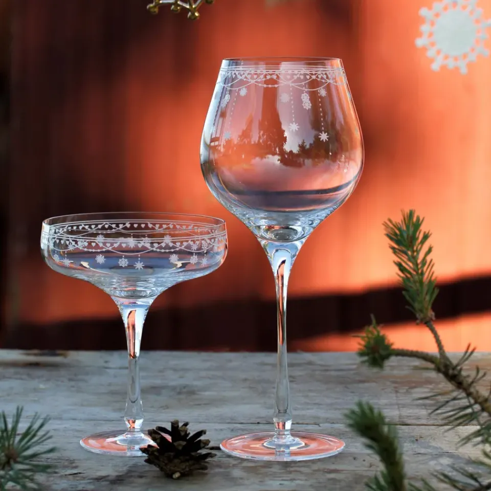 Wik & Walsøe Julemorgen red wine glass, 50 cl Transparent Hot