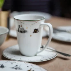 Wik & Walsøe Julemorgen saucer to 30 cl cup, white MultiWhite Clearance