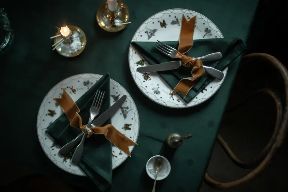 Wik & Walsøe Julemorgen tablecloth, , 140x240 cm Green Discount