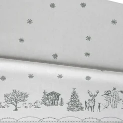 Wik & Walsøe Julemorgen tablecloth, White-green, 140x300 cm WhiteGreen Online