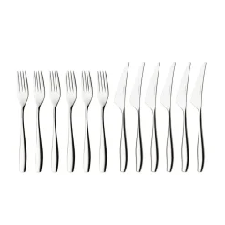 Hardanger Bestikk Julie BBQ cutlery 12 pieces, Stainless steel Silver-coloured