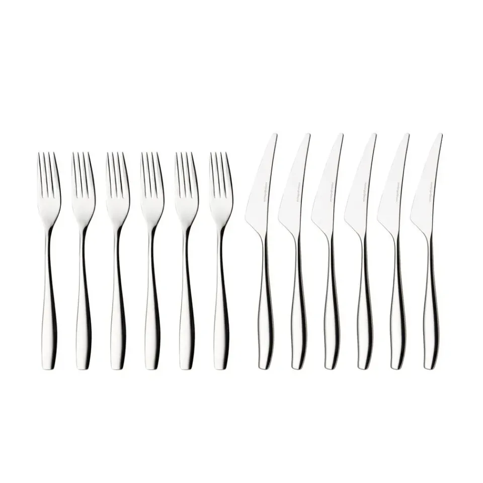 Hardanger Bestikk Julie BBQ cutlery 12 pieces, Stainless steel Silver-coloured