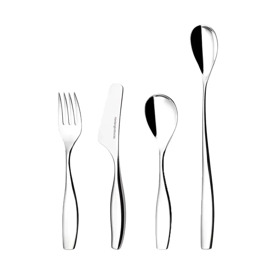 Hardanger Bestikk Julie children's cutlery 4 pieces, Stainless steel Silver-coloured Outlet