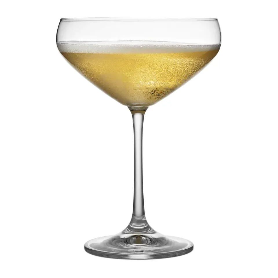 Lyngby Glas Juvel champagne glass coupe 34 cl 4-pack, Crystal Transparent New