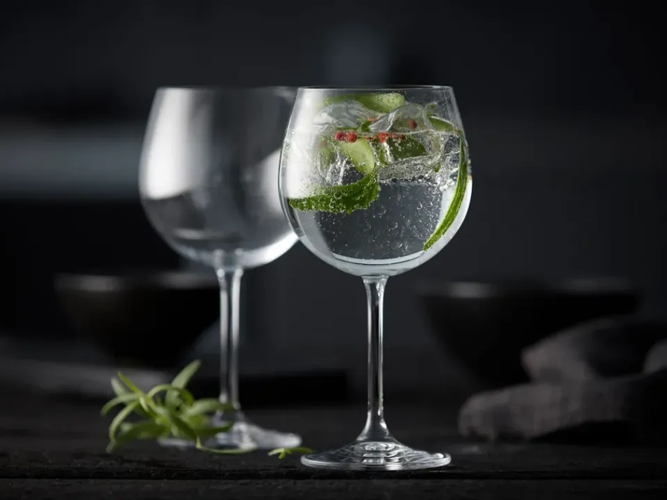 Lyngby Glas Juvel gin & tonic glass 57 cl 4-pack, Crystal Transparent New