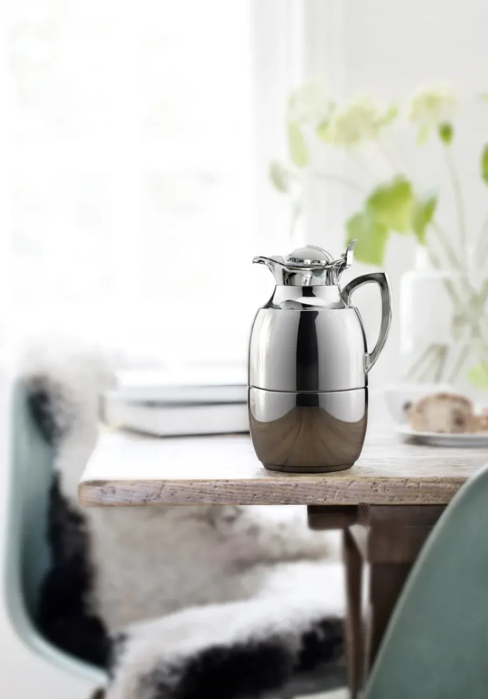 Alfi Juwel thermal jug 1 l, Chrome plated stainless steel Silver-coloured Clearance