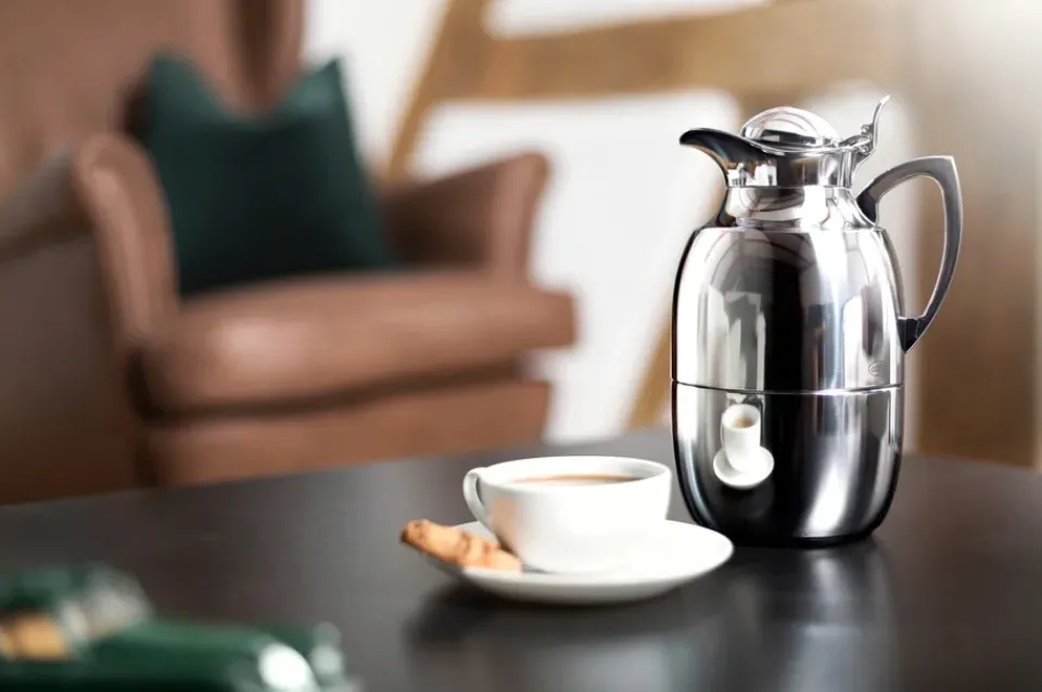 Alfi Juwel thermal jug 1 l, Chrome plated stainless steel Silver-coloured Clearance