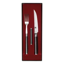 KAI Shun Classic knife & fork set, Chrome- Black Sale
