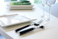 KAI Shun Classic knife & fork set, Chrome- Black Sale