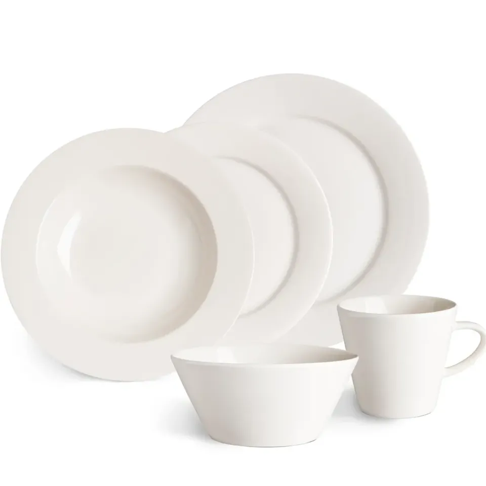 Scandi Living Kalk plate 28 cm 4-pack, White Sale