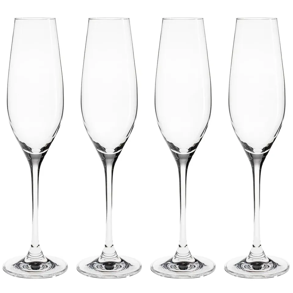 Scandi Living Karlevi champagne glass 4-pack, 21 cl Transparent Discount