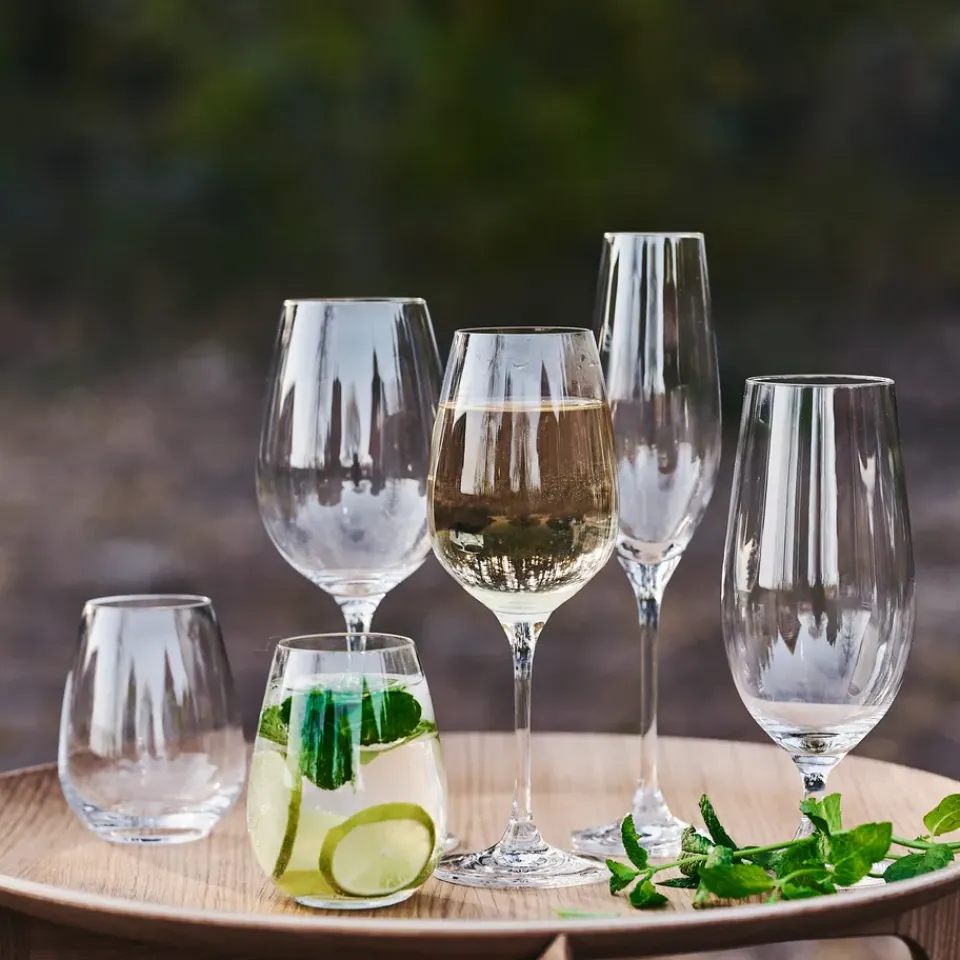 Scandi Living Karlevi white wine glass 4-pack, 34 cl Transparent Online