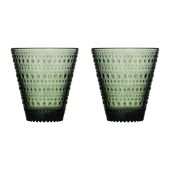 Iittala Kastehelmi glass 30 cl 2-pack, Pine Green Online