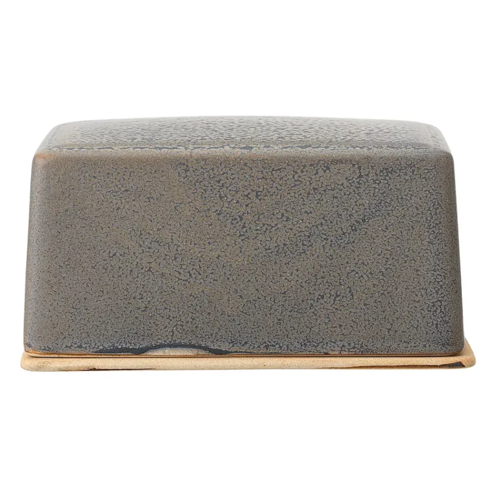 Bloomingville Kendra butter dish stone, Grey Clearance