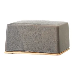 Bloomingville Kendra butter dish stone, Grey Clearance