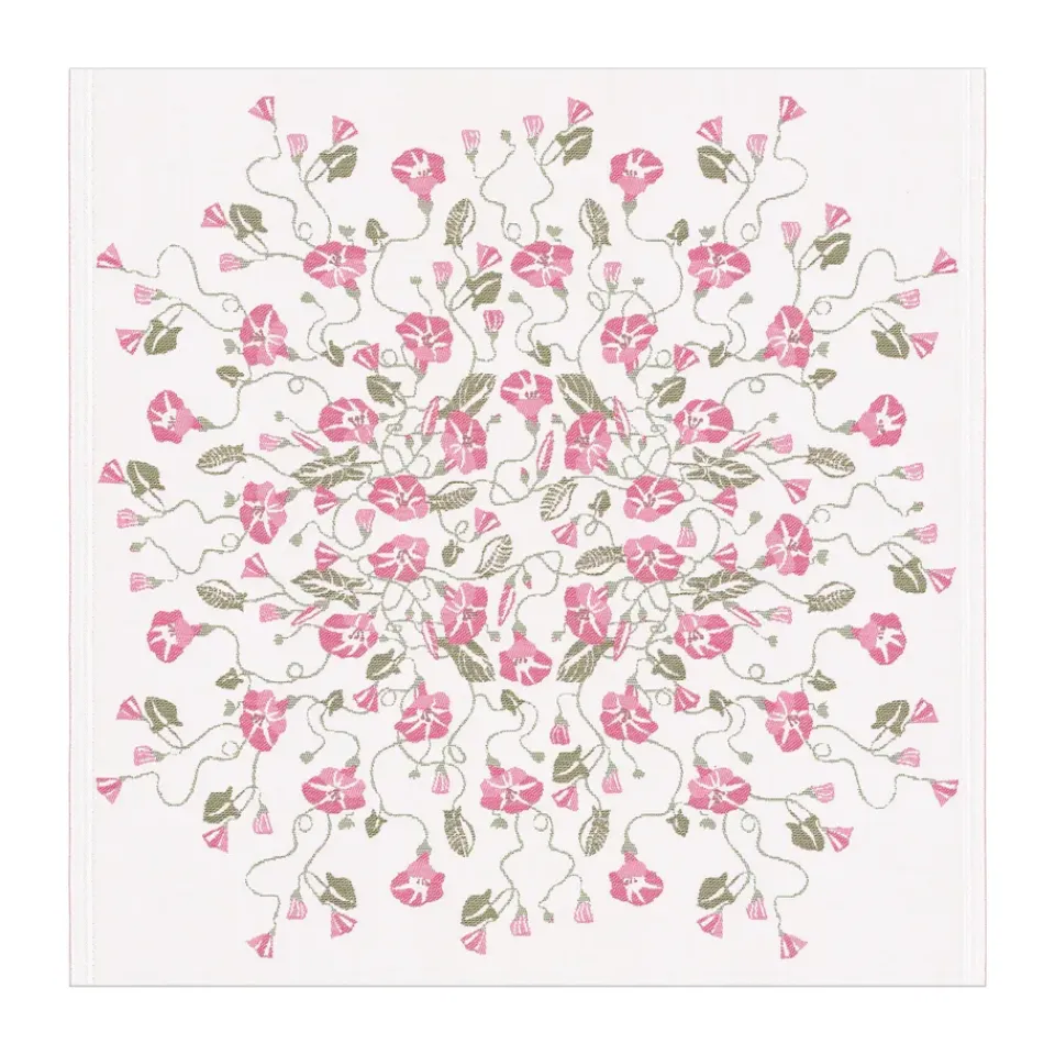 Ekelund Linneväveri Åkervinda tablecloth 75x75 cm, Pink Clearance