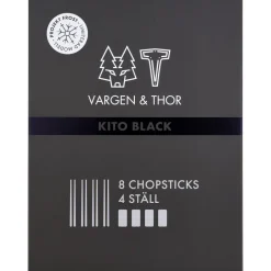 Vargen & Thor Kito Chopsticks 4-pack, Black Outlet