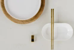 Vargen & Thor Kito Chopsticks 4-pack, brass Gold-coloured Best