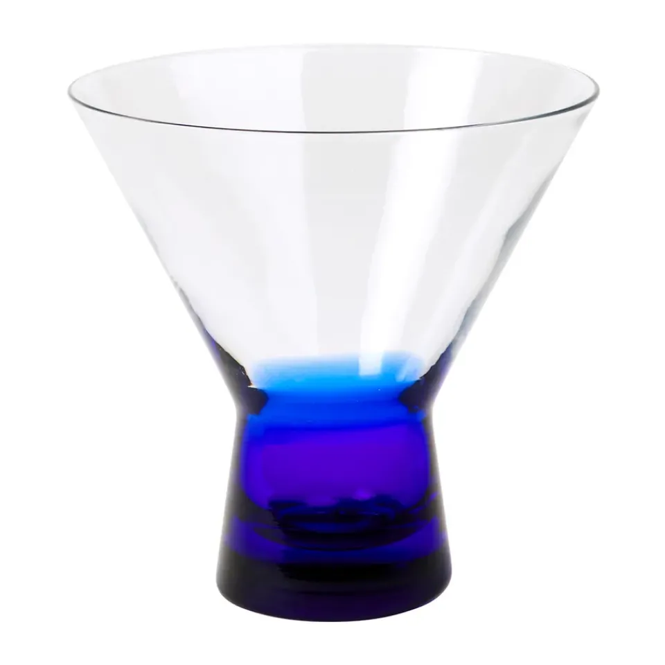Broste Copenhagen Konus cocktail glass 10 cl, Intense Blue Hot
