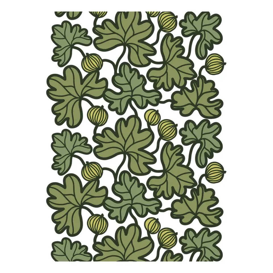 Arvidssons Textil Krusbär oilcloth, Green Online