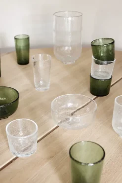 OYOY Kuki highball glass 4-pack, Green Clearance