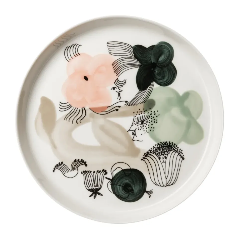 Arabia Kukkamaa plate Ø18.8 cm, Green Sale