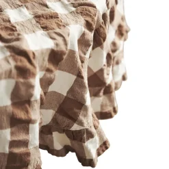 Boel & Jan Kullavik tablecloth Ø170 cm, Brown-white BrownWhite Outlet