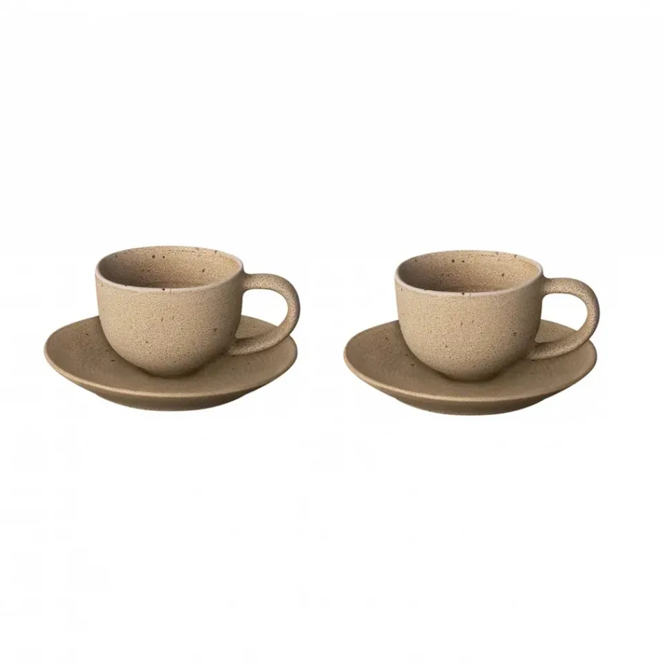 Blomus Kumi espresso cup with saucer 6 cl 2-pack, Fungi Beige Online