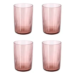 Bitz Kusintha drinking glass 28 cl 4-pack, Pink Hot