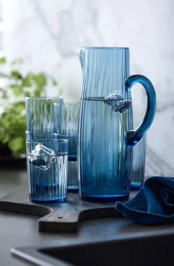 Bitz Kusintha drinking glass 28 cl 4-pack, Blue Best