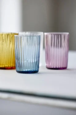 Bitz Kusintha drinking glass 28 cl 4-pack, Blue Best