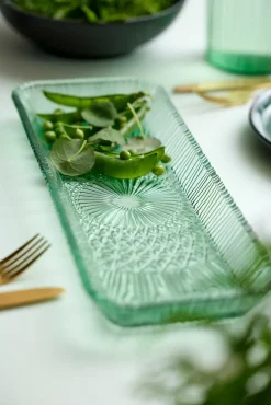 Bitz Kusintha serving dish rectangular 14x38 cm, Green Clearance