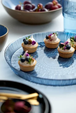 Bitz Kusintha serving dish round Ø30 cm, Blue