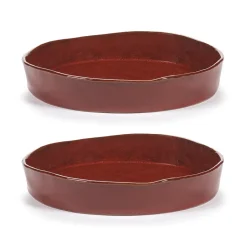Serax La Mère deep plate M Ø23 cm 2-pack, Venetian Red Online