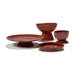 Serax La Mère deep plate S Ø20 cm 2-pack, Venetian Red Clearance