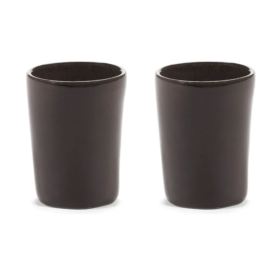 Serax La Mère espresso cup 7 cl 2-pack, Dark Brown New