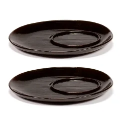 Serax La Mère saucer for coffee cup Ø14.5 cm 2-pack, Dark Brown