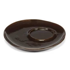 Serax La Mère saucer for espresso cup Ø11 cm 2-pack, Dark Brown