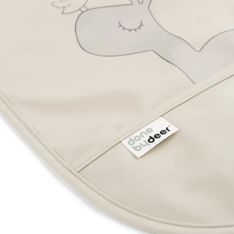 Done by deer Lalee bib with velcro 2-pack, Sand Beige New