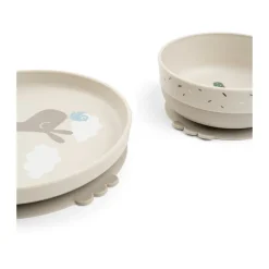Done by deer Lalee Foodie Children's Dish Set 3 Pieces, Sand Beige Clearance