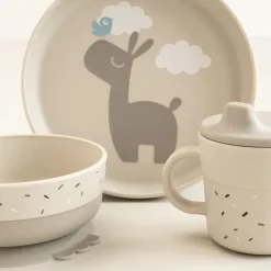 Done by deer Lalee Foodie Children's Dish Set 3 Pieces, Sand Beige Clearance