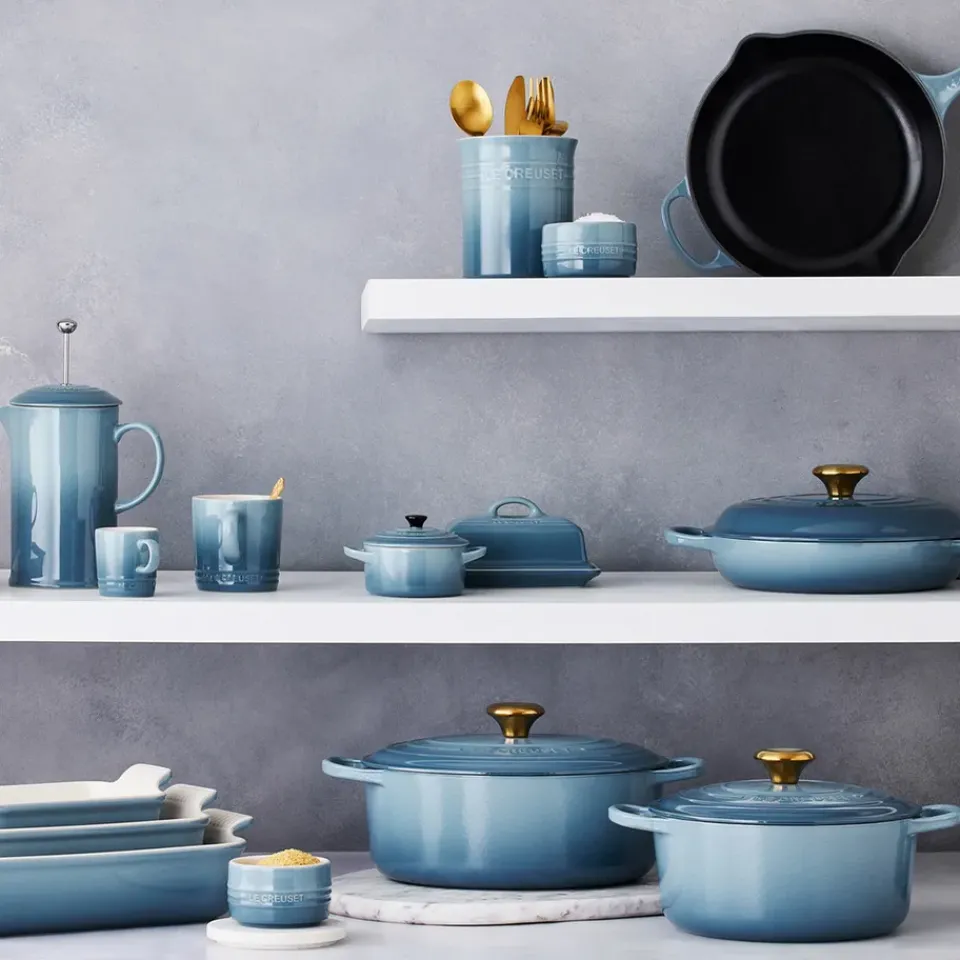 Le Creuset coffee press 1 L, Chambray Blue Outlet