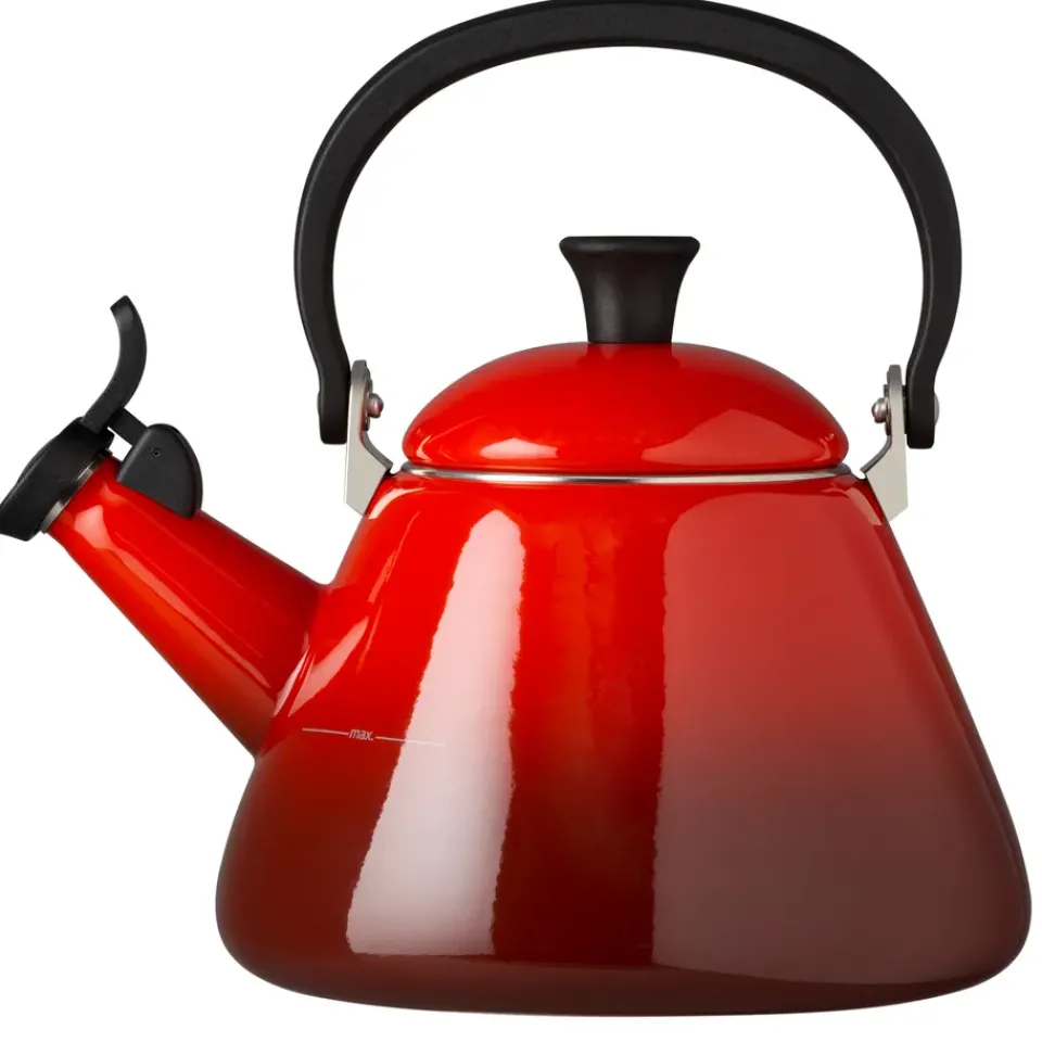 Le Creuset Kone kettle with whistle, Cerise Red Sale