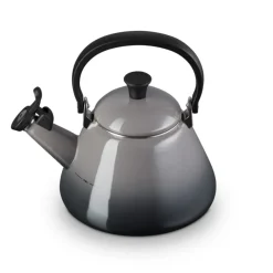 Le Creuset Kone kettle with whistle, Flint BlackGrey Best